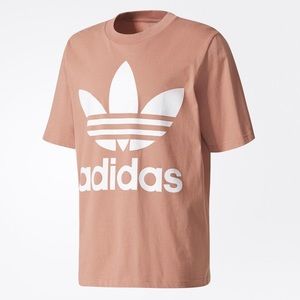 Adidas Originals Trefoil Logo AC Boxy Tee Raw Pink
